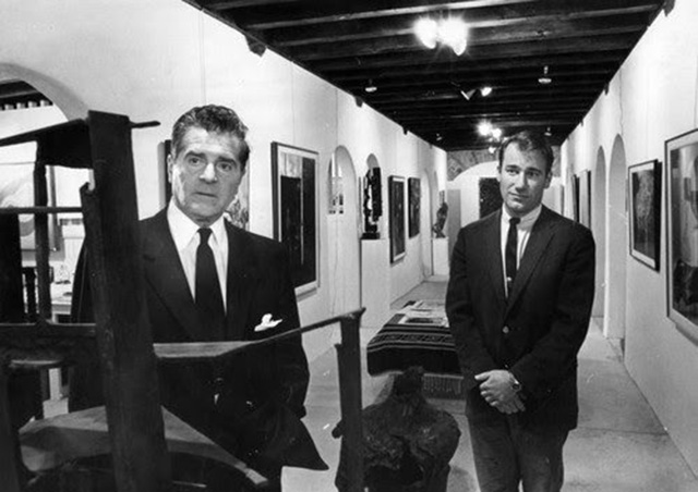 Two men in suits at The Art Centre